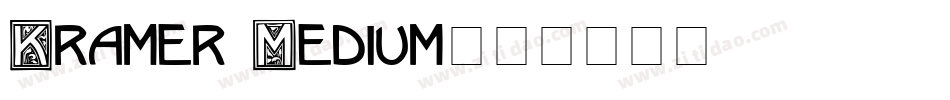 Kramer Medium字体转换